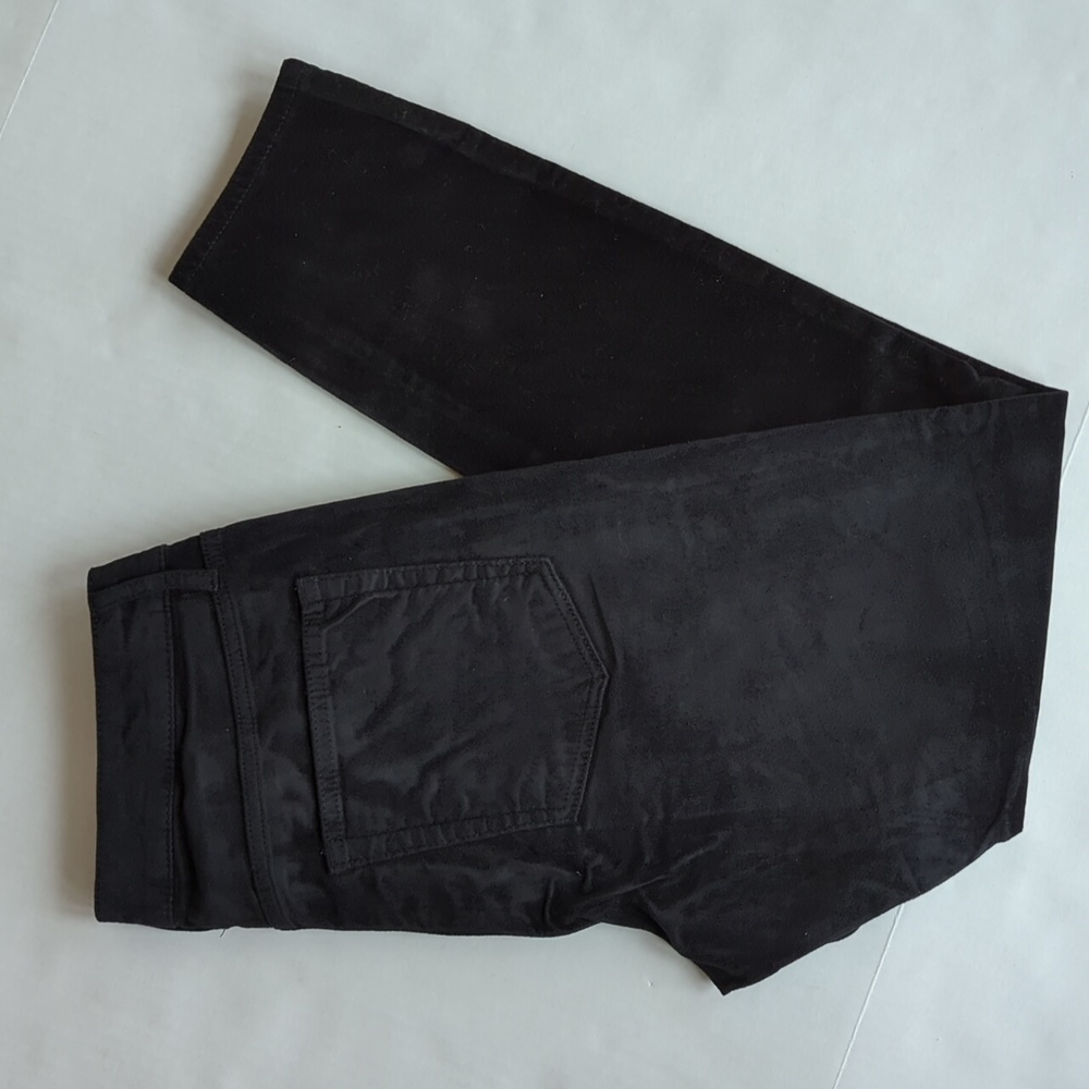 Loft Made & Loved Velvet Velour Pants 6 Black